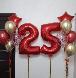 Набор шаров на 25 лет